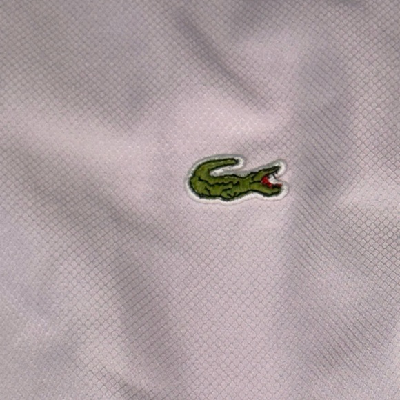 Lacoste pink track jacket woman’s UK 10 US 6 vintage mesh side detail - Picture 8 of 11